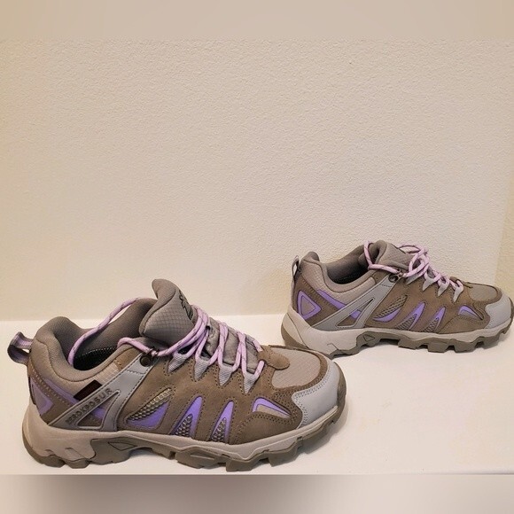 ZeroXposer Colorado Lo Wp Hiker Purple Tan Womens Hiking Lace up Boot size 9 - Picture 3 of 6